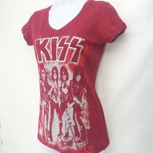 KISS Pimatee Shirt Sleeve T-Shirt Metallic Graphic